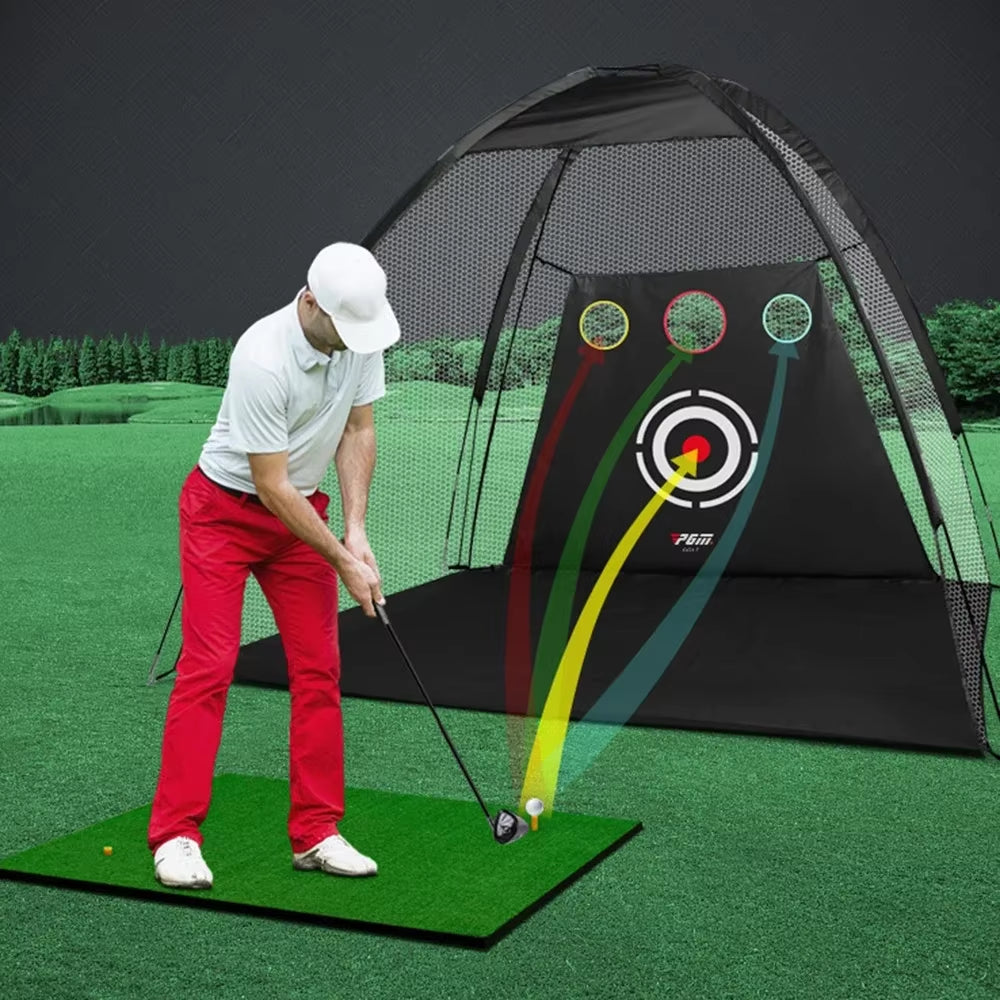 2M Indoor & Outdoor Golf Cutting Net, Golf Hitting Net, Target Cloth, Ideal Golf Training Equipment Golf Training Aids