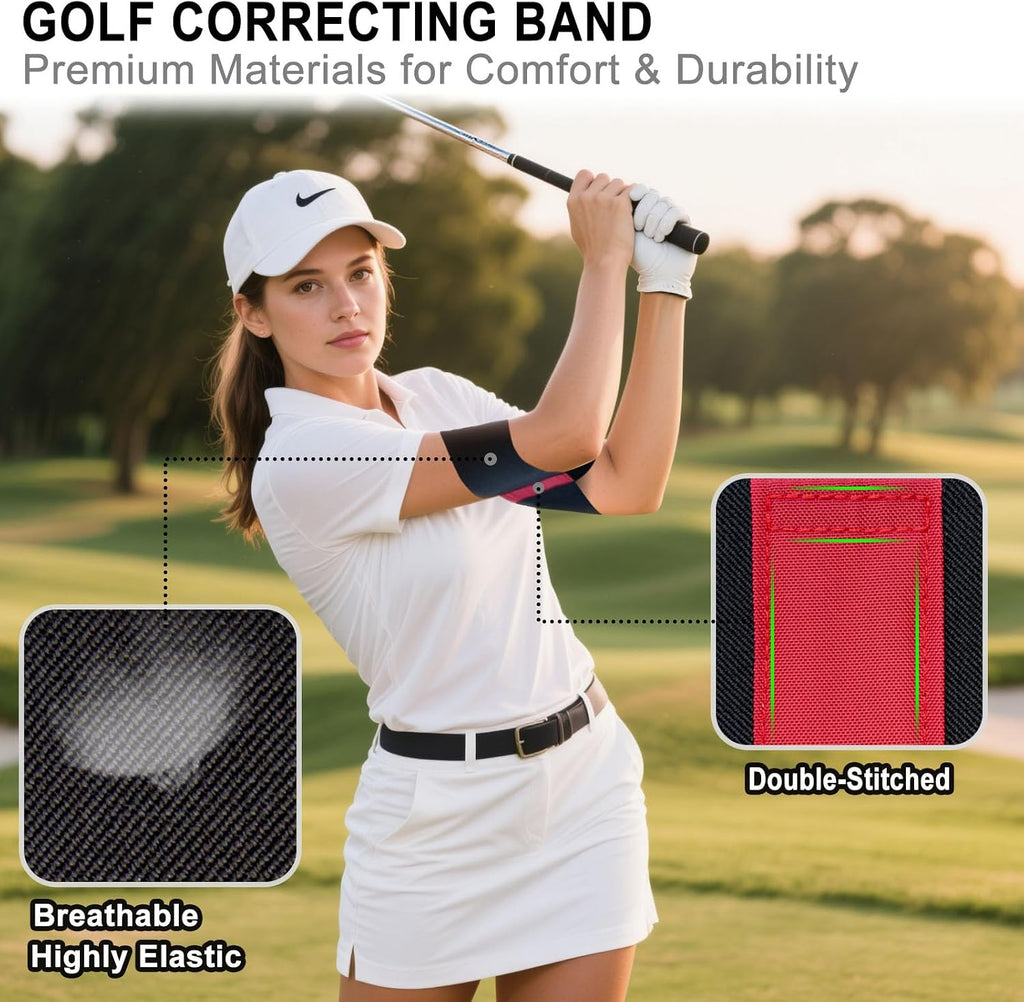 Golf Arm Band Training Aid, Elastic Swing Trainer, Golf Connection Band