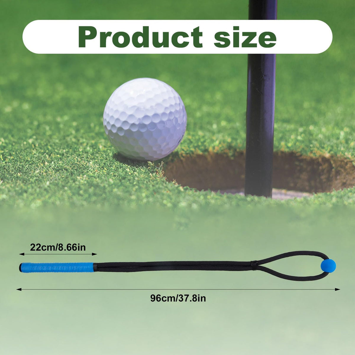 Golf Rope Swing Trainer, Rope Golf Training Aid with Storage Bag Multi-Purpose Golf Training Rope Golf Gifts Golf Rope Trainer for Strength Control Physical Training