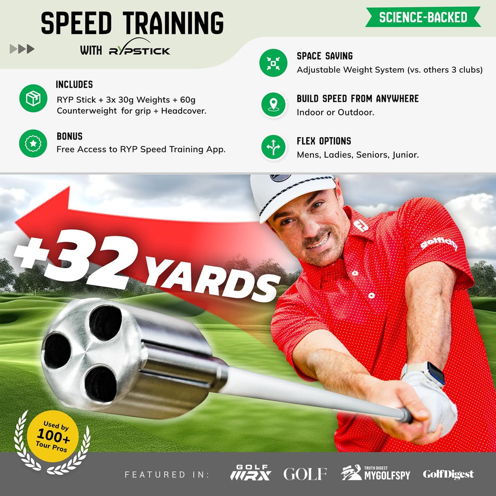 Golf Swing Trainer Device for Increased Distance | Golf Speed Trainer and Warmup Aid