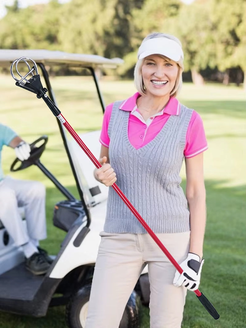 Retractable Scoop Telescopic Golf Ball Retriever Extendable Golf Ball Pick up Grabber Tool Ball Picker Golf Ball Pick up Catcher