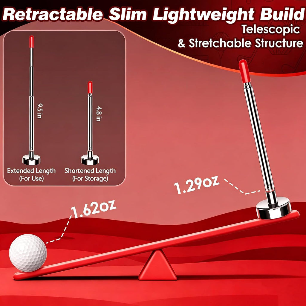 Golf Alignment Rods, Golf Alignment Stick Corrector Lie Angle Tool, Golf Swing Training Aids Aiming Stick - Golf Club Face Aim, Visualize and Align Your Golf Shot