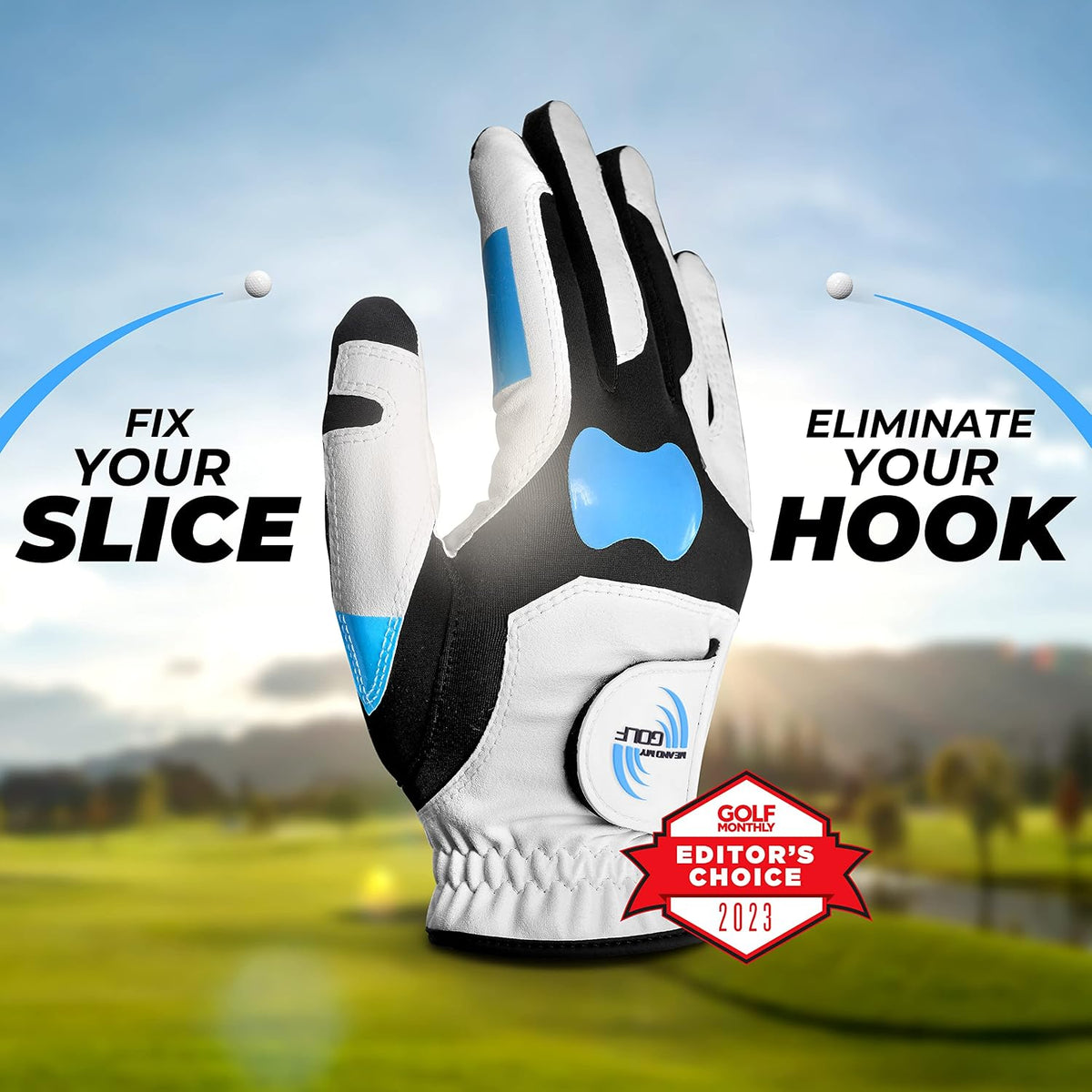 True Grip Training Golf Glove - Perfect Grip Every Swing, Includes Instructional Training Videos, Fix Your Slice and Improve Your Grip, Golf Gloves Men