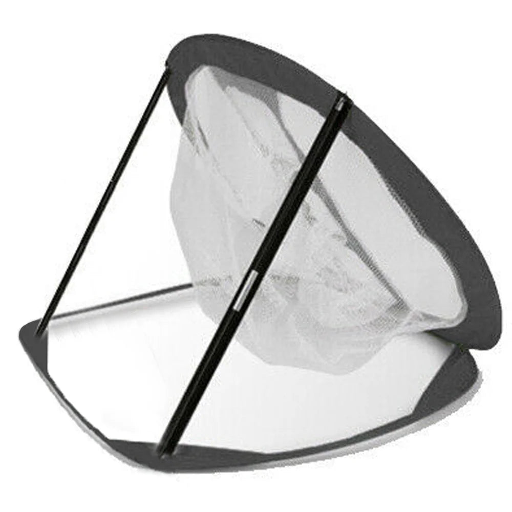 Pop-Up Golf Chipping Net with Three Target Pockets and Nylon Material