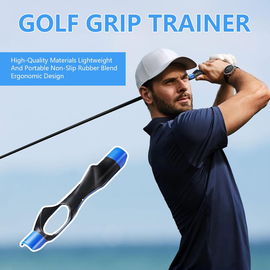 Golf Grip Trainer Club - Improves Grip Strength, Accuracy & Swing, Trains Correct Hand Position for Superior Performance - Golf Training Aid for All Levels