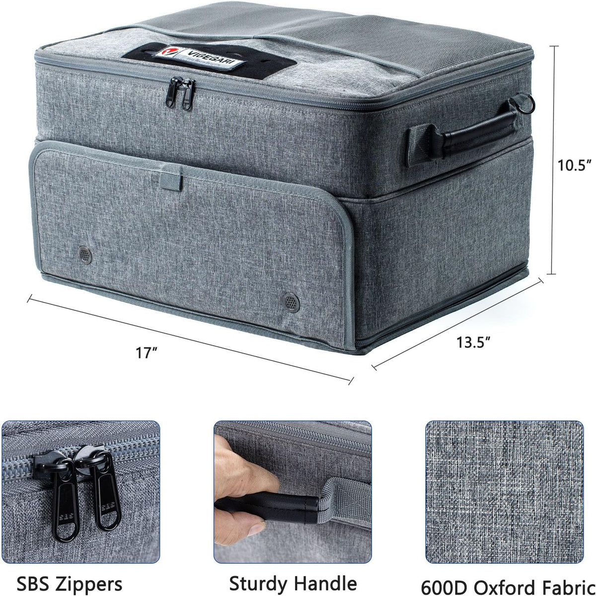 Upgraded Trunk Organizer - Separate Compartment for 2 Pair Shoes, Car Locker Organizer for Golf Balls, Gloves, Accessories