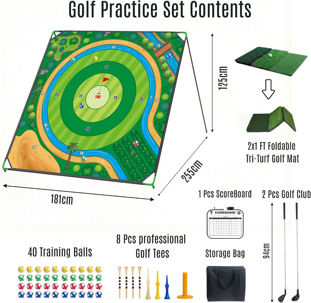 70X70 Inch Golf Chipping Game Battle Golf Extra Large Practice