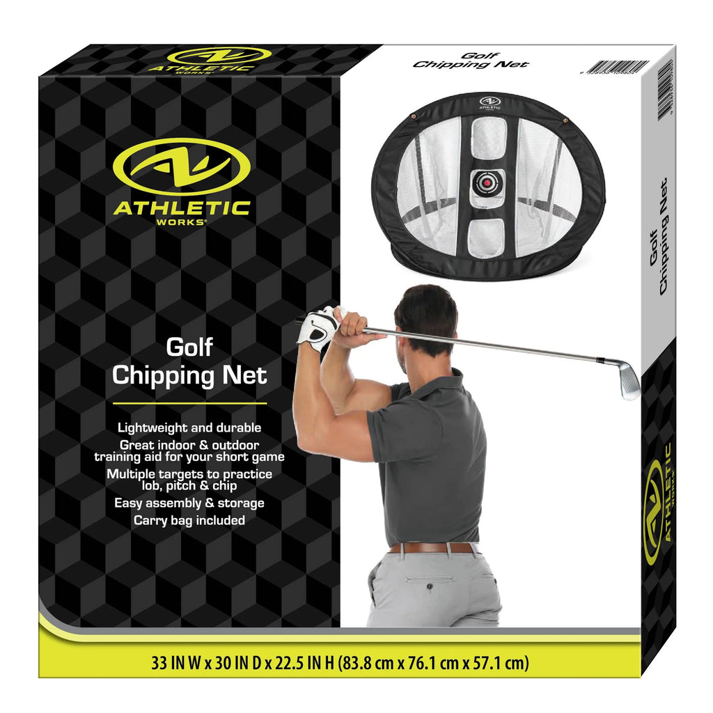 Pop-Up Golf Chipping Net with Three Target Pockets and Nylon Material