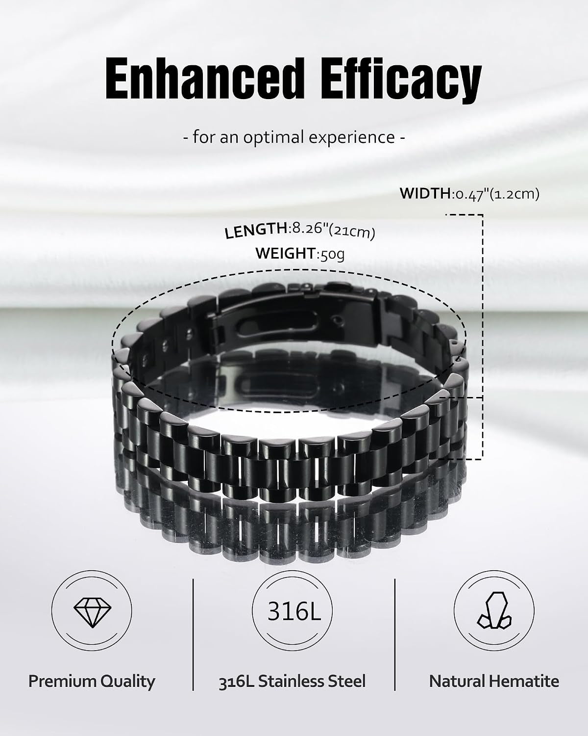 Hematite Magnetic Bracelets for Men