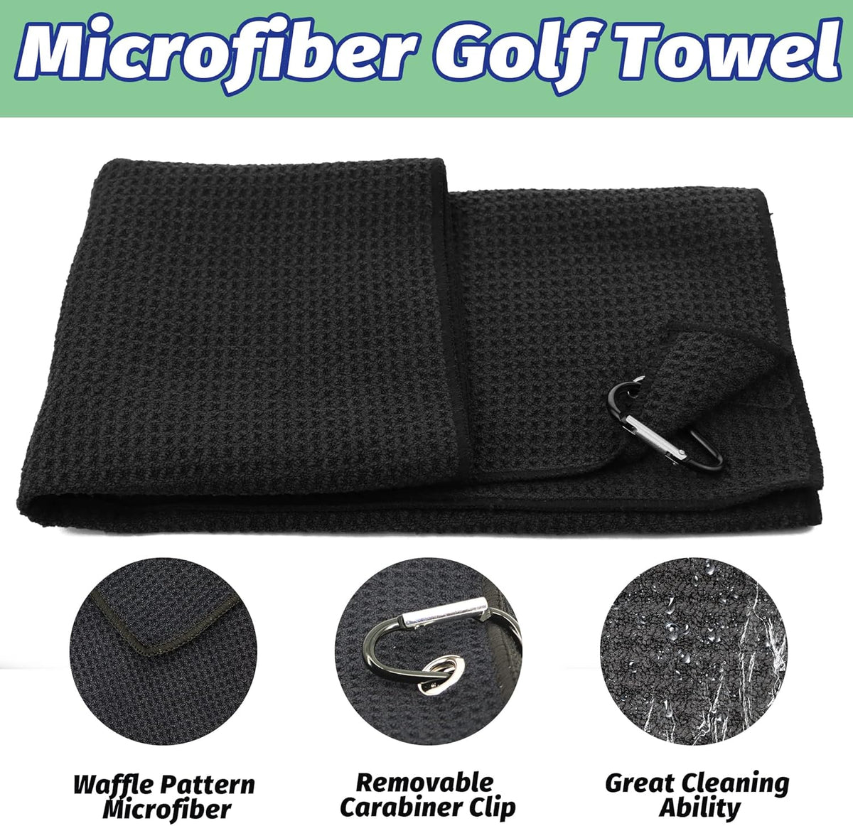 Golf Essentials Kit, 29 in 1 Golf Club Cleaning Kit - Golf Towel, Golf Club Brush, Gift Golf Balls, Golf Line Stencils and Pens, Golf Tee and Markers, Golf Divot Repair Tool - Golf Accessories for Men