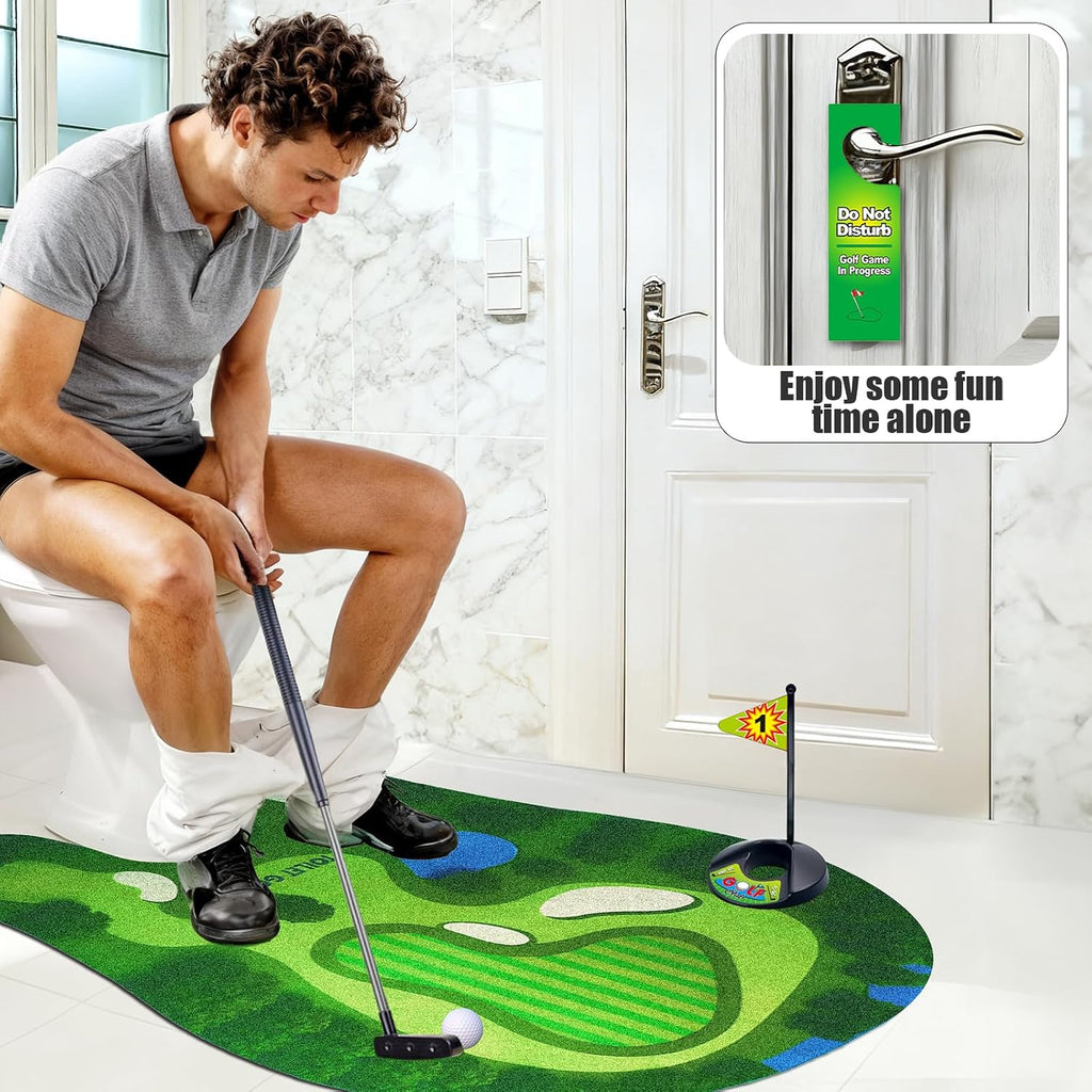 Toilet Golf, Gag Gifts for Men, White Elephant Gifts for Adults