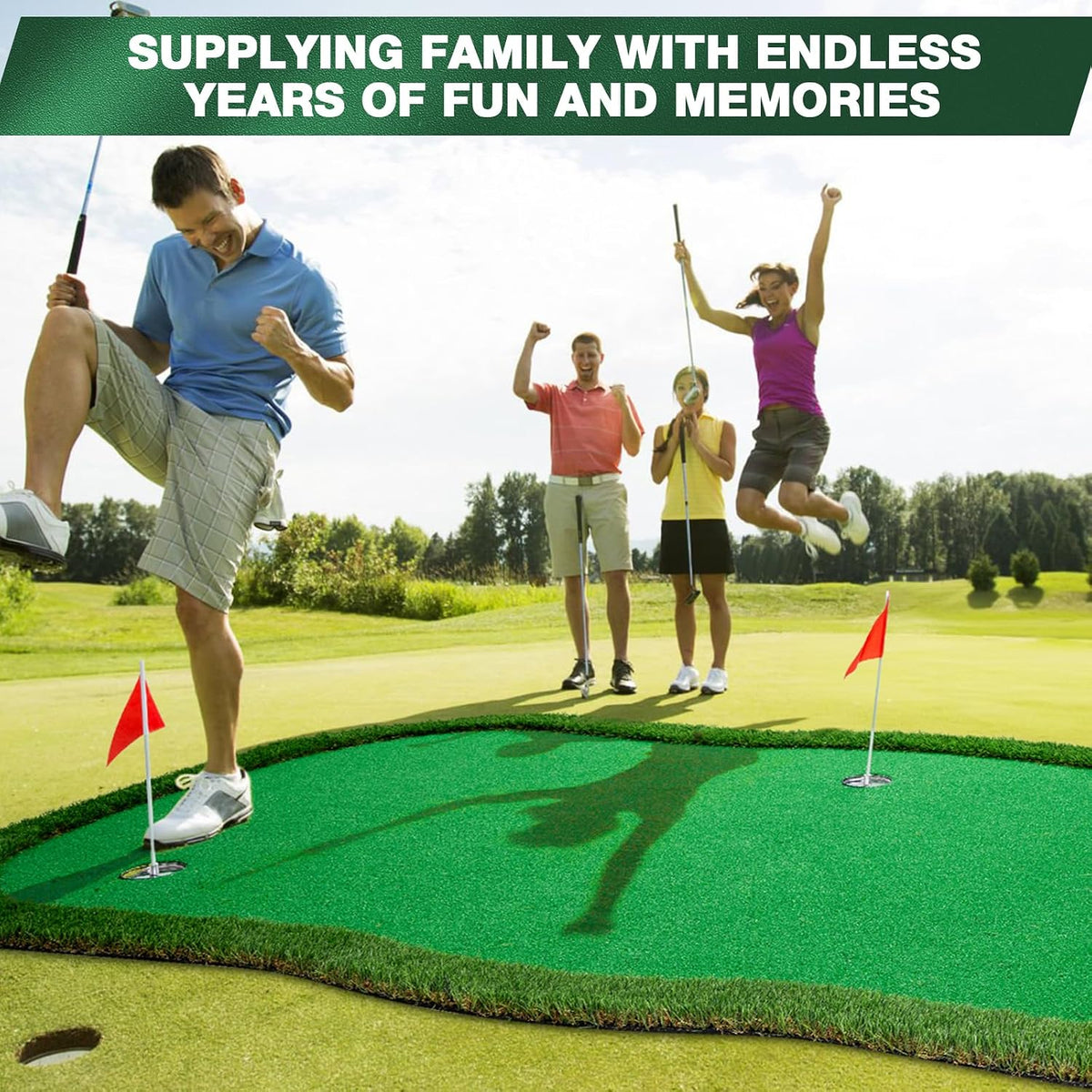 Indoor Putting Green,5X10Ft Thickening Large Golf Turf Putting Mat
