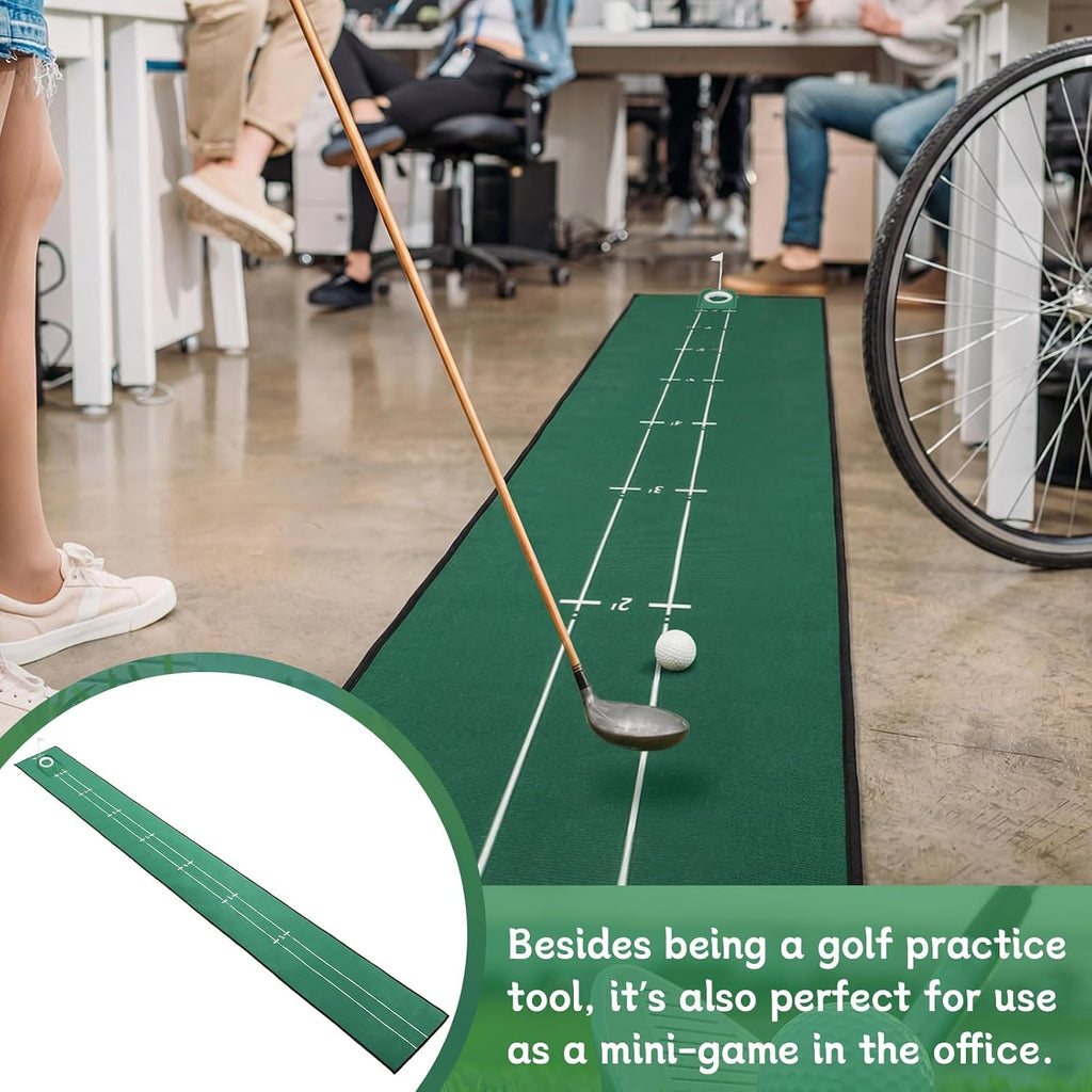11 Inch Golf Putting Mat, 1/2 Pcs Training Aid