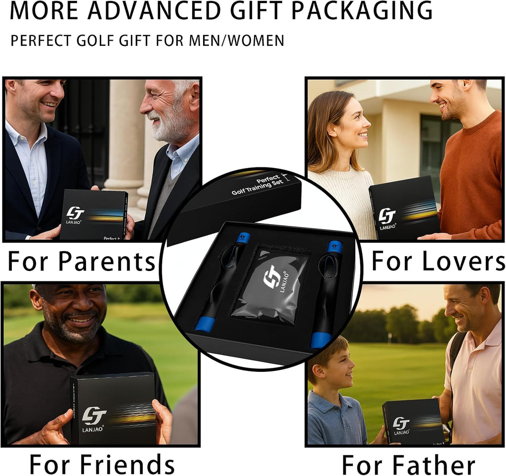 Golf Grip Trainer 2 Pack with Swing Correcting Arm Band, Golf Training Aid, Golf Grip Kit,Grip Trainer Golf Club to Help Train Correct Hand Position
