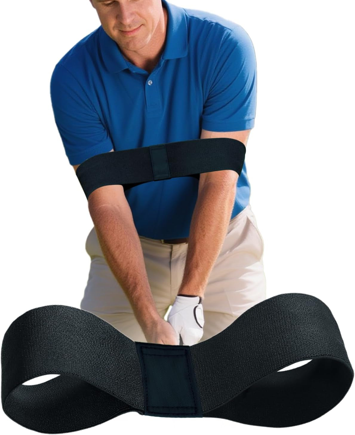 Golf Arm Band Training Aid, Elastic Swing Trainer, Golf Connection Band