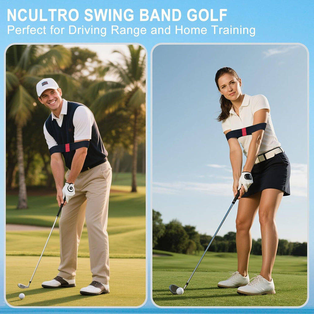 Golf Arm Band Training Aid, Elastic Swing Trainer, Golf Connection Band
