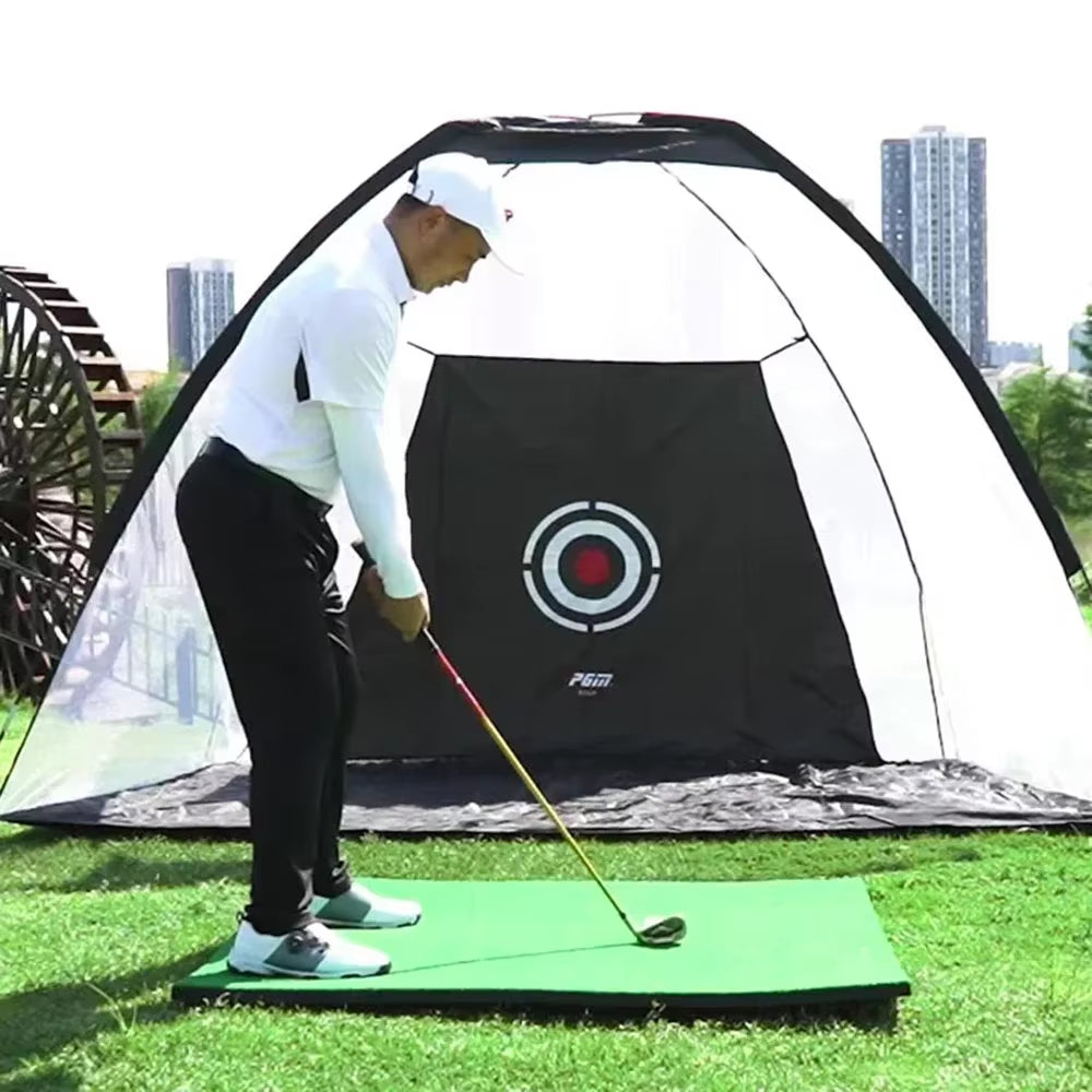 2M Indoor & Outdoor Golf Cutting Net, Golf Hitting Net, Target Cloth, Ideal Golf Training Equipment Golf Training Aids