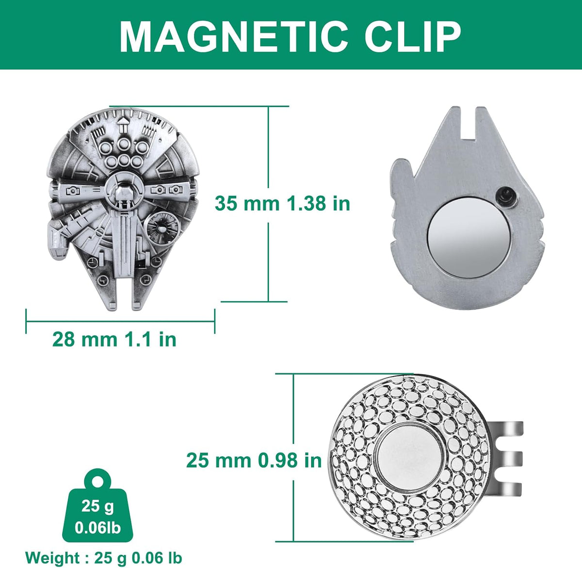 Golf Ball Marker Hat Clip, Golf Accessories for Men, Golf Ball Stamp, Funny Golf Gifts, Golf Gadgets