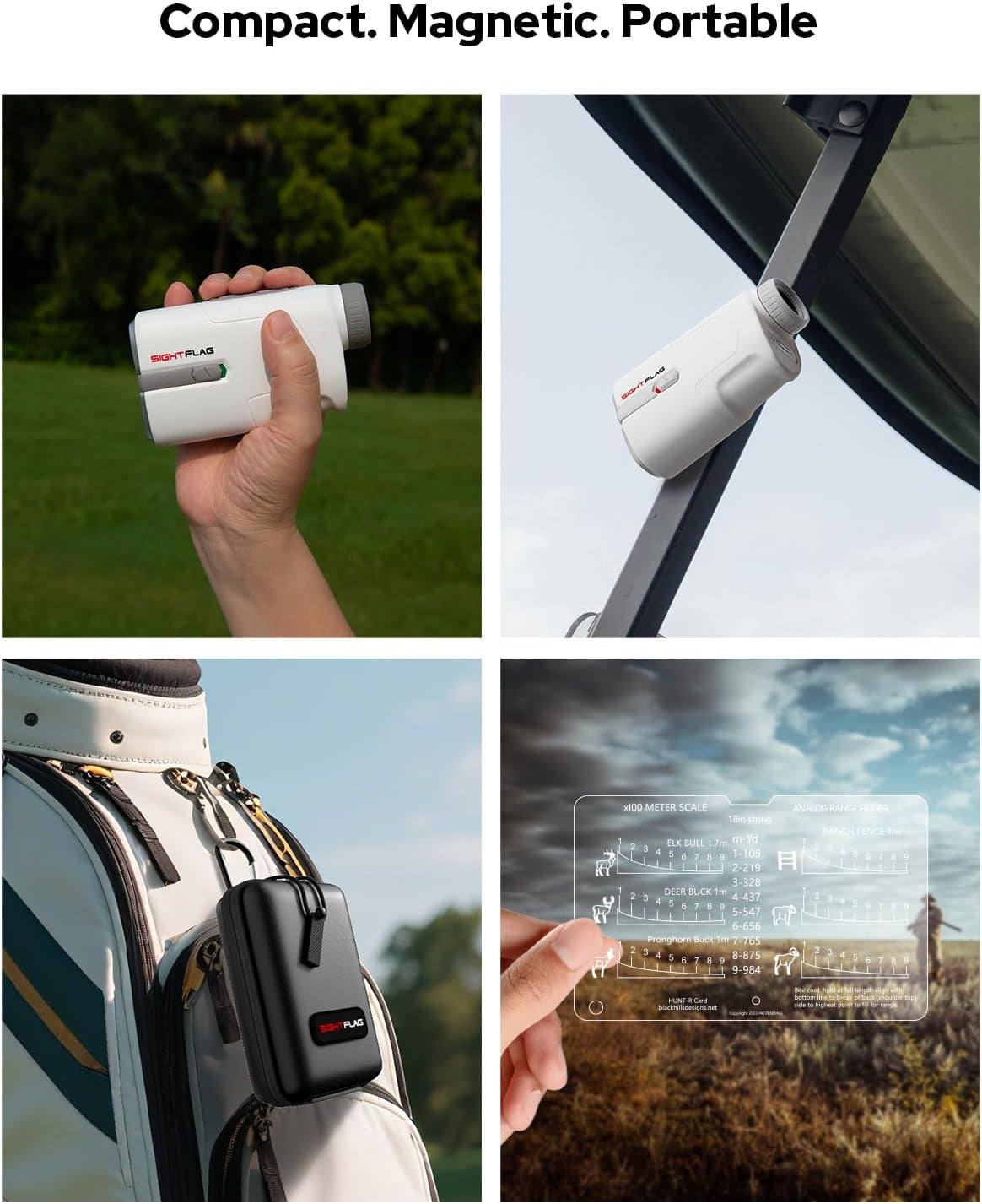 Golf Rangefinder 1300 Yards, 7.5X Magnification, Slope On/Off, Golf Gift