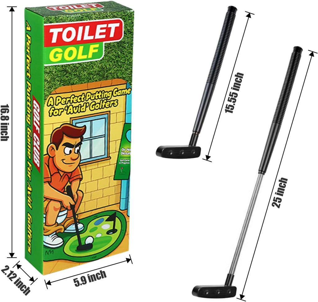 Toilet Golf, Gag Gifts for Men, White Elephant Gifts for Adults