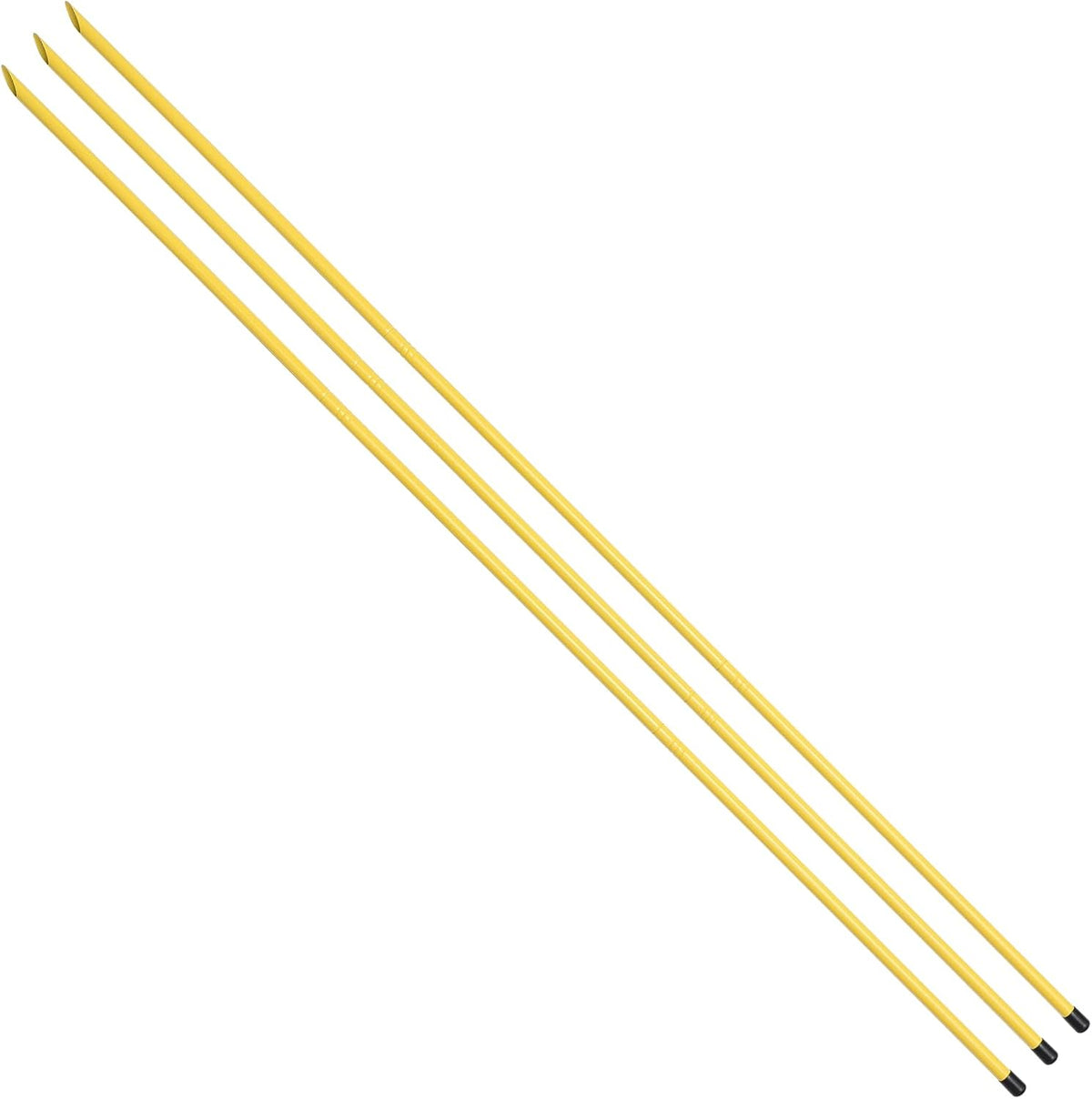 Golf Alignment Sticks 58", Golf Sticks Alignment Rods 3 Pack, Full Alignment Sticks for Golf Training, Golf Practice Swing Trainer for Aiming, Putting, Yellow